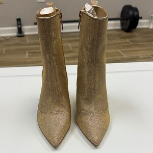Michael Kors Shimmering Gold Heeled Boots